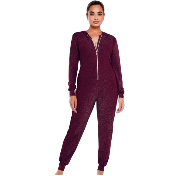 Savage X Fenty Burgundy Jumpsuit - Medium - Picture 2 of 6